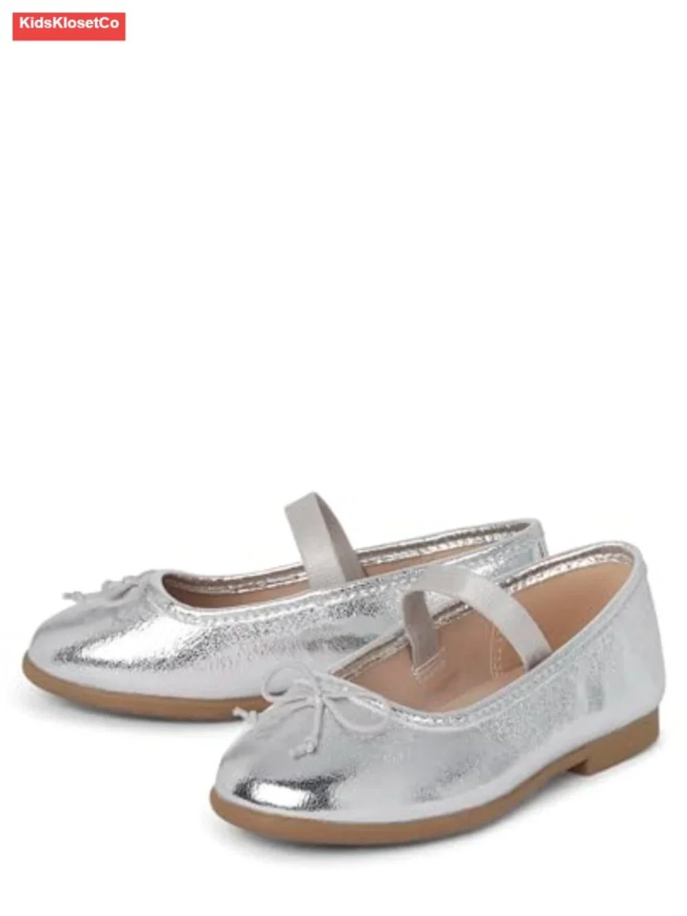 Toddler Closed Toe Ballet Flats with Bow